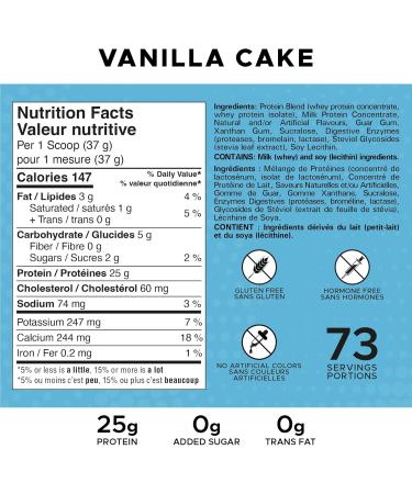 Revolution Nutrition High Whey Protein Powder Whey Isolate Superior Formula Gluten Free Lean Muscle Mass For Men & Women 25g of Protein Per Scoop 2.7kg 73 Servings (Vanilla Cake 6 Pound) Vanilla Cake 6 Pound - Buy Online on GoSupps.com
