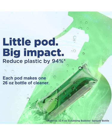 Scrubbing Bubbles Dissolve Pod Bathroom Cleaner Starter Kit - 3 Concentrated Pods + 1 Reusable Bottle - Buy Online on GoSupps.com