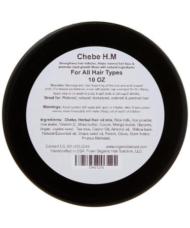 Organic Hair Solution - CHEBE Hair Growth Oil & Mask Leave-in Conditioner with Avocado & Peppermint Oil | Mango Butter for Stronger Thicker Hair & Dry Scalp Care - Buy Online on GoSupps.com