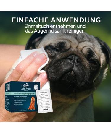 Vital-Friend Sterile Dog Eye Care Cloths - 20 Opaque Towels Preservative-Free Gentle Cleaning on the Go - Buy Online on GoSupps.com