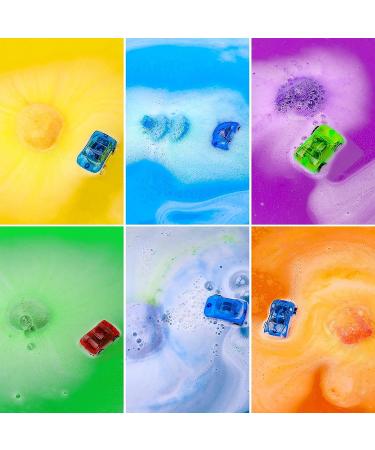 Kids Bath Bombs Set - 6pc Extra Large Organic Fizzy Bath Bombs with Toy Car Surprise - Handmade with Natural Oils for Boys and Girls - Fun Birthday Gift Idea - Buy Online on GoSupps.com