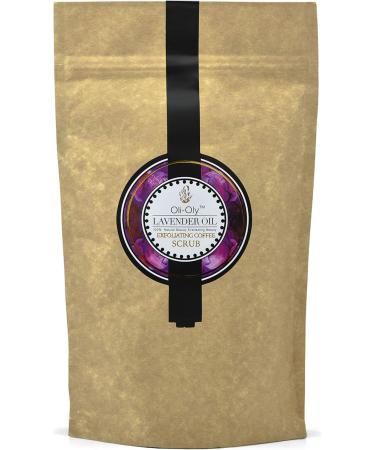 Oli-Oly Lavender Oil Exfoliating Scrub for Face and Body | Natural Ingredients - For All Skin Types - Kashmir Lavender - 600g - Buy Online on GoSupps.com