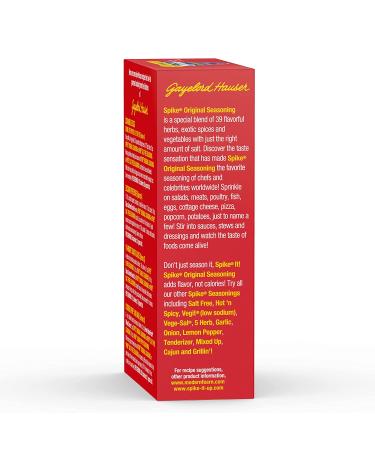Spike Original All-Purpose Seasoning - All Natural, Low Sodium, No Sugar, No MSG, Zero Calories, Vegan - 7 oz Box - Buy Online on GoSupps.com
