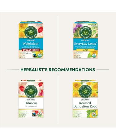 Traditional Medicinals - Organic Everyday Detox Dandelion Herbal Tea (Pack of 6) - 96 Tea Bags Total EveryDay Detox Dandelion 16 count (Pack of 6) - Buy Online on GoSupps.com