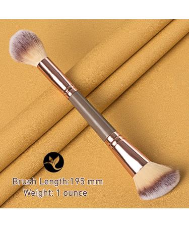 KINGMAS Double Ended Foundation Makeup Brush for Blending Liquid Powder, Concealer, Cream Cosmetics & Blush - Buy Online on GoSupps.com
