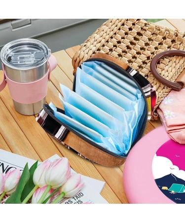 Portable Glass Wine Bottle Storage Bag for Women & Teenage Girls - Stylish Menstruation Cup Holder - Buy Online on GoSupps.com