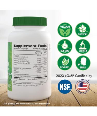 Health Thru Nutrition Advanced B-Complex Complete Plus Choline - Vegan | High Potency Energy & Metabolic Support Supplement with B12, Biotin & More | Non-GMO (60ct) - Buy Online on GoSupps.com