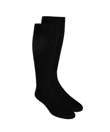 Truform Compression Socks 20-30 mmHg for Men | Knee High Over Calf Length Black - X-Large (1 Pair) | Best Gym Socks for Comfort & Support - Buy Online on GoSupps.com