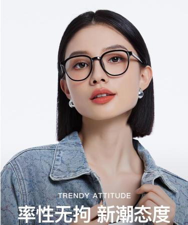 SERONI Pin Temples Round TR90 Blue Light Blocking Glasses for Men & Women - Anti UV Ray Computer & Reading Specs 49mm - Buy Online on GoSupps.com