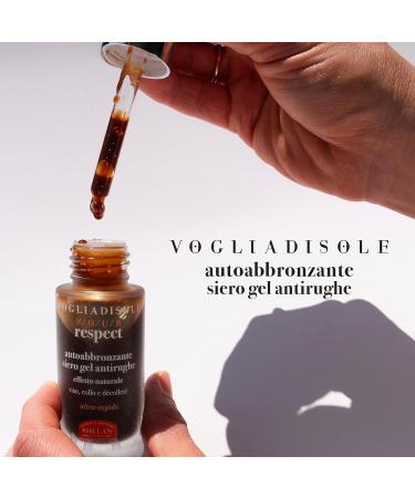  Helan Helan Vogliadisole Respect Self-Tanning Gel Serum with Hyaluronic Acid with Vitamin E Inositol and Chasteberry Self-Tanning for a Natural and Luminous Tan 30ml - Buy Online on GoSupps.com