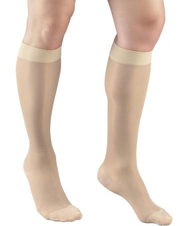Truform Sheer Compression Stockings for Women 20-30 mmHg Knee High 30 Denier Black - Small (1 Pair) | International Shipping Available - Buy Online on GoSupps.com