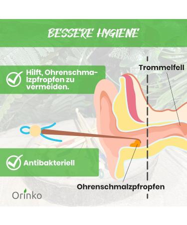 Bamboo Oriculi 5x - Eco-Friendly Ear Cleaner | Sustainable Alternative to Cotton Swabs - Buy Online on GoSupps.com