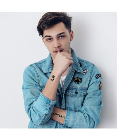 Chinese Characters Temporary Tattoo - 130+ Designs, Realistic Fake Word Tattoos, Waterproof & Long-lasting - Perfect Christmas Gift - Buy Online on GoSupps.com