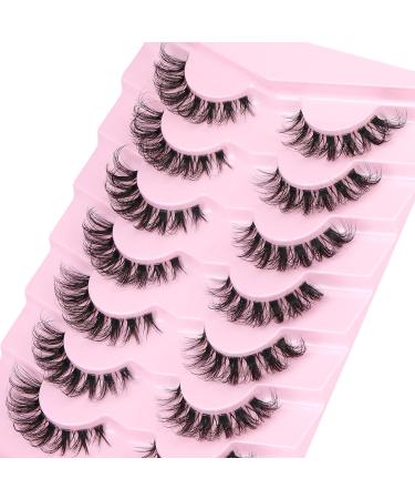 Shop Ruairie 16MM Faux Mink False Lashes - Natural Look Wispy Cat Eye Fake Eyelashes (7 Pairs) - Ideal for International Shipping - Buy Online on GoSupps.com