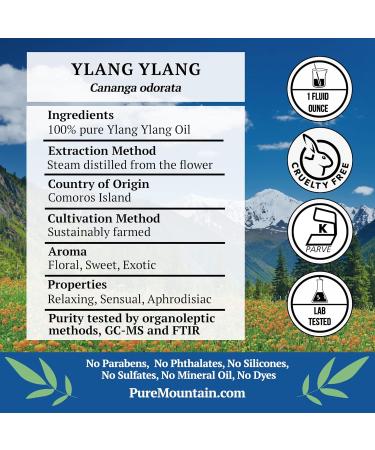 Ylang Ylang Essential Oil - 100% Pure Natural & Kosher - 1 fl oz | Best Quality & International Shipping - Buy Online on GoSupps.com