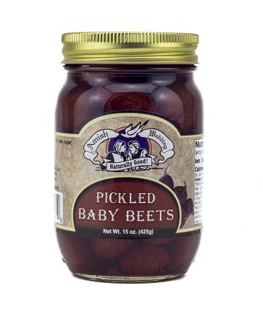 Amish Wedding All Natural Pickled Baby Beets 15oz - Pack of 2 | Handmade, Delicious Pickled Beets - Buy Online on GoSupps.com