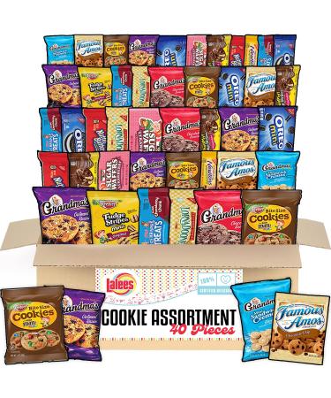 Cookie Assortment - 40 Piece Variety - Cookies Individually Wrapped - Grab and Go Snacks - Easter Cookie Gift Box - Snack Assortment - Variety Pack Cookies - Back to School Cookies 40 Pieces