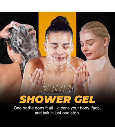 NISHMAN Shower Gel Clean Comfort 480ml 3in1 Formula for Body Hair & Face Gentle Daily Cleansing for Men with Invigorating Fragrance Moisturizing Wash for All Skin Types Clean Comfort 480 ml 1 Pack - Buy Online on GoSupps.com