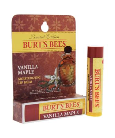Buy Burt's Bees Vanilla Maple Moisturizing Lip Balm - Unisex 0.15 oz - Hydrating Lip Care - Buy Online on GoSupps.com