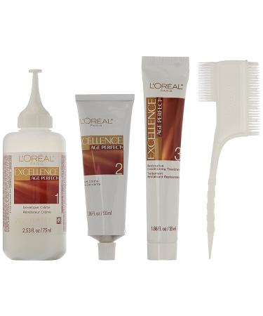 L'Oreal Paris Age Perfect Permanent Hair Color - Medium Natural Blonde - 1 Kit | Fade-Resistant & Radiant Color - Buy Online on GoSupps.com