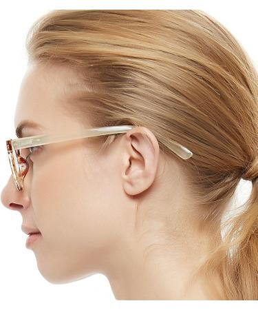 Shop OCCI CHIARI Lightweight Designer Yellow Acetate Reading Glasses for Women | Stylish 3.0 Magnification - Buy Online on GoSupps.com