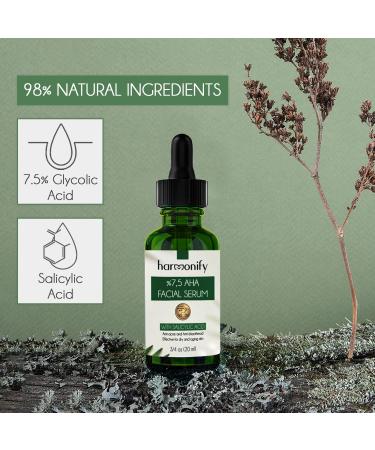 Pure Vitamin C Facial Serum - Anti-Wrinkle Anti-Acne Dark Spot Correcting with Salicylic & Glycolic Acids | 7.5% AHA | oz - Buy Online on GoSupps.com