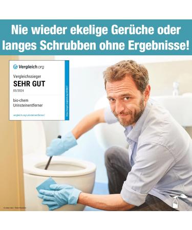 Bio-Chem Urine Stone Remover Extra Strong - 6x1000ml - Powerful Professional Toilet Cleaner Made in Germany - Buy Online on GoSupps.com
