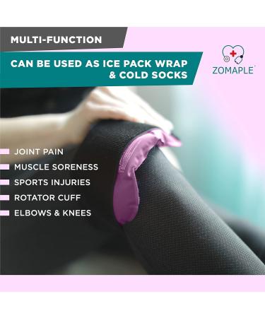 Zomaple Purple Gel Pack for Cold Therapy Socks - Pain Relief for Plantar Fasciitis & More - Buy Online on GoSupps.com