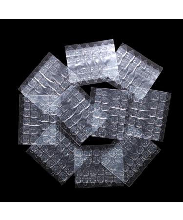 Ivtor 10 Sheets Waterproof Breathable Jelly Double Sided Adhesive Tabs Nail Glue Sticker False Nail Tips - Buy Online on GoSupps.com