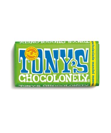 Tony's Chocolonely Tony's Chocolonely - Bitter chocolate with almond and sea salt - Sweet chocolate table - 51% cocoa - 1 x 180g - Fair trade chocolate Belgium