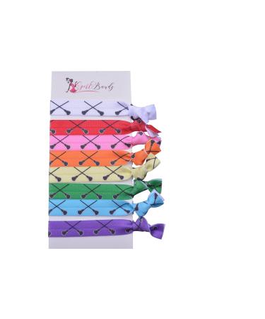 Infinity Collection Lacrosse Hair Accessories  Lacrosse Hair Ties  No Crease Lacrosse Hair Elastics Set