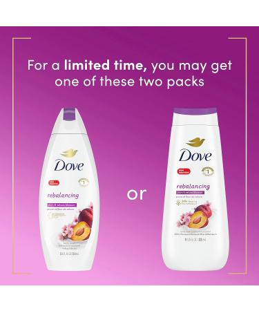 Dove Rebalancing Body Wash for renewed healthy-looking skin Plum & Sakura Blossom gentle body cleanser hydrates dry skin 325 ml Dove Rebalance Body Wash 325 ml (Pack of 1) - Buy Online on GoSupps.com