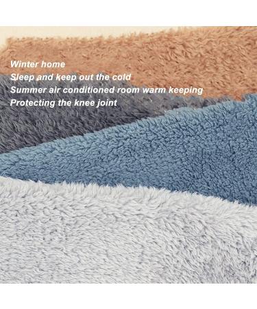 Over Knee Fuzzy Socks | Winter Sleeping Socks | Soft Thick Plush Leg Warmers - Gray - Buy Online on GoSupps.com