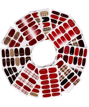 MWOOT 16 Sheet French Art Nail Stickers | DIY Self-Adhesive Nail Art Decals & Nail Files for Manicure Decoration - Buy Online on GoSupps.com