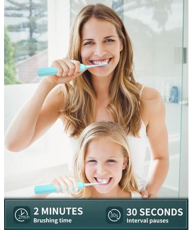 CRKIOB Electric Toothbrush for Adults - Ultrasonic Rechargeable Power Toothbrushes - 180 Days Use - Green (2 Brush Heads + Holder) - Buy Online on GoSupps.com