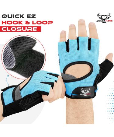 Beast Rage Weightlifting Gloves for Men & Women - Best CrossFit & Gym Gloves with Silicone Padded Palm for Ultimate Protection - Buy Online on GoSupps.com