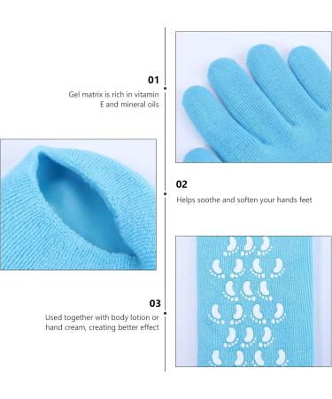 FRCOLOR Gloves Spa Gel Socks Moisture Socks Spa Socks Gel Socks for Moisturizing Hand - Buy Online on GoSupps.com