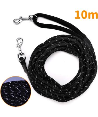 Pettom Reflective Dog Training Leash - 10m Rope Line with Hand Loop & 2 Carabiner Hooks - Durable Long Lead for Small Dogs - International Shipping Available - Buy Online on GoSupps.com