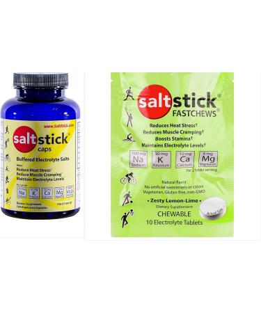 Buy Saltstick Electrolyte Capsules - 100 Count | Includes FastChews Trial Pack - Best for Hydration & Performance - Buy Online on GoSupps.com