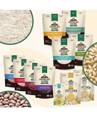 Organic Yellow Cornmeal 5lb by Doudlah Farms - Vegan, Non-GMO, USA Grown | Ideal for Cornbread, Muffins, Pancakes | Regeneratively Farmed | 5lb Pack - Buy Online on GoSupps.com