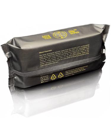 CleanSkin 80-Count Cleansing Tattoo Wipes - All-in-One Green Soap Solution | Alcohol-Free & Fragrance-Free | Ideal for Tattooing, PMU, and Piercings - Buy Online on GoSupps.com