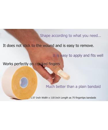 Czenano Fingertip, Knuckle, Toe Bandages - Latex Free, Elastic Bandaid for Cracked Fingers - Beige (1.57x118) - Buy Online on GoSupps.com