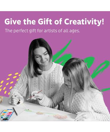 Artlicious Paint Brushes - 25 Pack Acrylic and Detail Brushes for Kids - Ideal for Watercolor, Oil, Craft, Face & Rock Painting - Buy Online on GoSupps.com