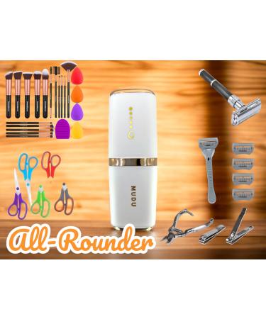 Travel Toothbrush Case - Travel Dental Kit Holder with Toothpaste Storage - Perfect for Bathroom Makeup Brushes Camping & Business Trips - White Color - Buy Online on GoSupps.com