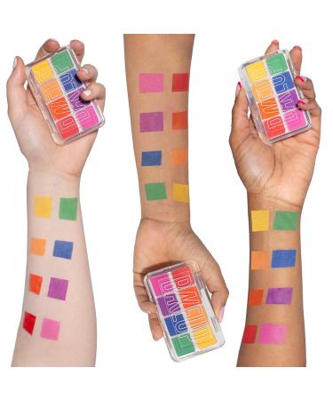 High Pigment Vegan Eyeshadow Palette - Micro Palm 6 Matte & 2 Eyeshadows in Primary Colors | International Shipping - Buy Online on GoSupps.com