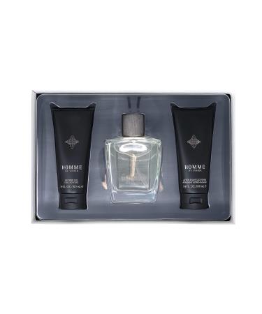 Usher Homme for Men 3 PC Gift Set (EDT 3.4 oz + S/G 3.4 oz + A/S 3.4 oz)