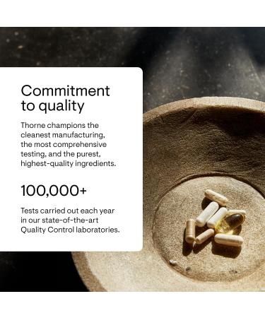 THORNE - Magnesium Glycinate - Supports Restful Sleep Muscle Relaxation Heart Health & Metabolism* - Chelated Magnesium Capsules - Third-Party Certified - Gluten Dairy & Soy-Free - 90 Servings 90 Count (Pack of 1) - Buy Online on GoSupps.com