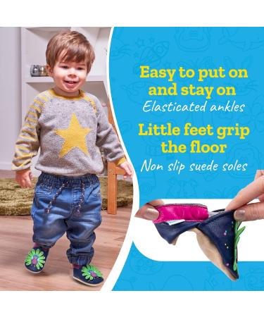 Soft Sole Baby Shoes for Boys and Girls | Leather Toddler Walking Shoes 0-6 Months | Peacock Design - Buy Online on GoSupps.com