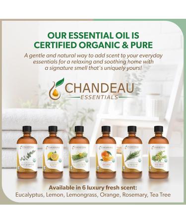 Chandeau Essentials 100% Pure Organic Essential Oil Pure Orange Essential Oil for Aromatherapy Soap Making Candles Laundry Perfume Cleaners or Diffusers - Large Amber Glass Bottle 16 oz. - Buy Online on GoSupps.com