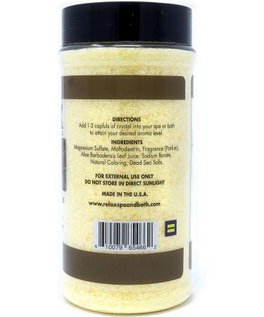 Premium Warm French Vanilla Epsom Salts (17 oz) - Natural Dead Sea Bath Salts - Luxury Aromatherapy by Relax Spa and Bath - Buy Online on GoSupps.com